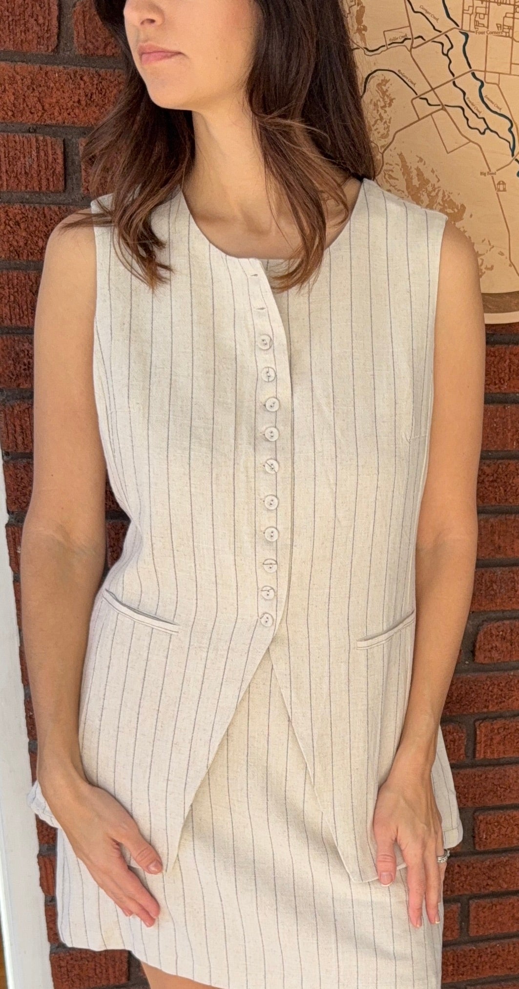 Baked Goods Button Front Vest