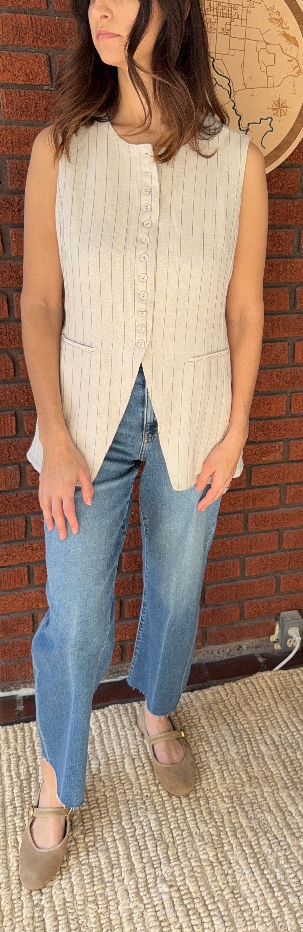 Baked Goods Button Front Vest