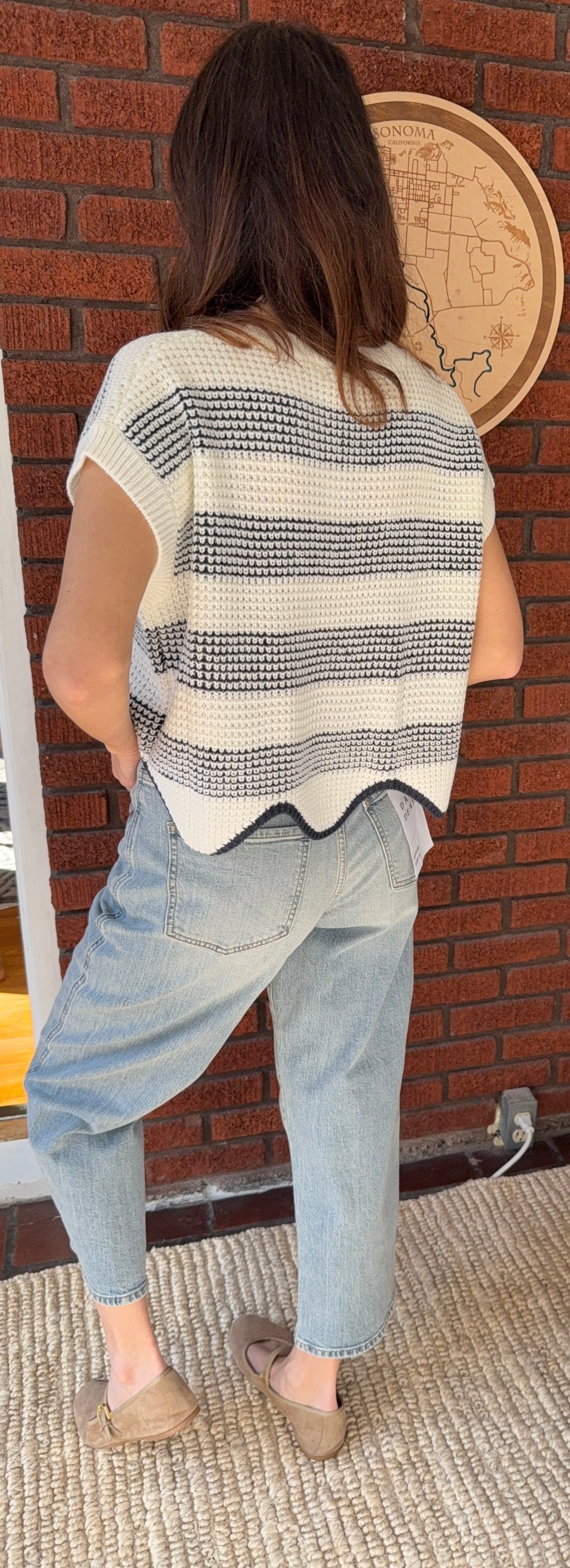 Missed Connections Scallop Hem Sweater