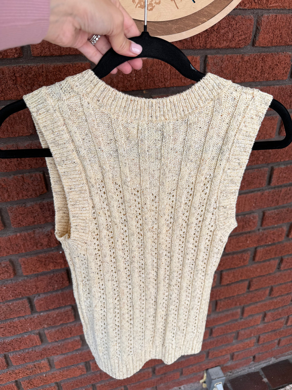 Montana Open Knit Sweater Vest