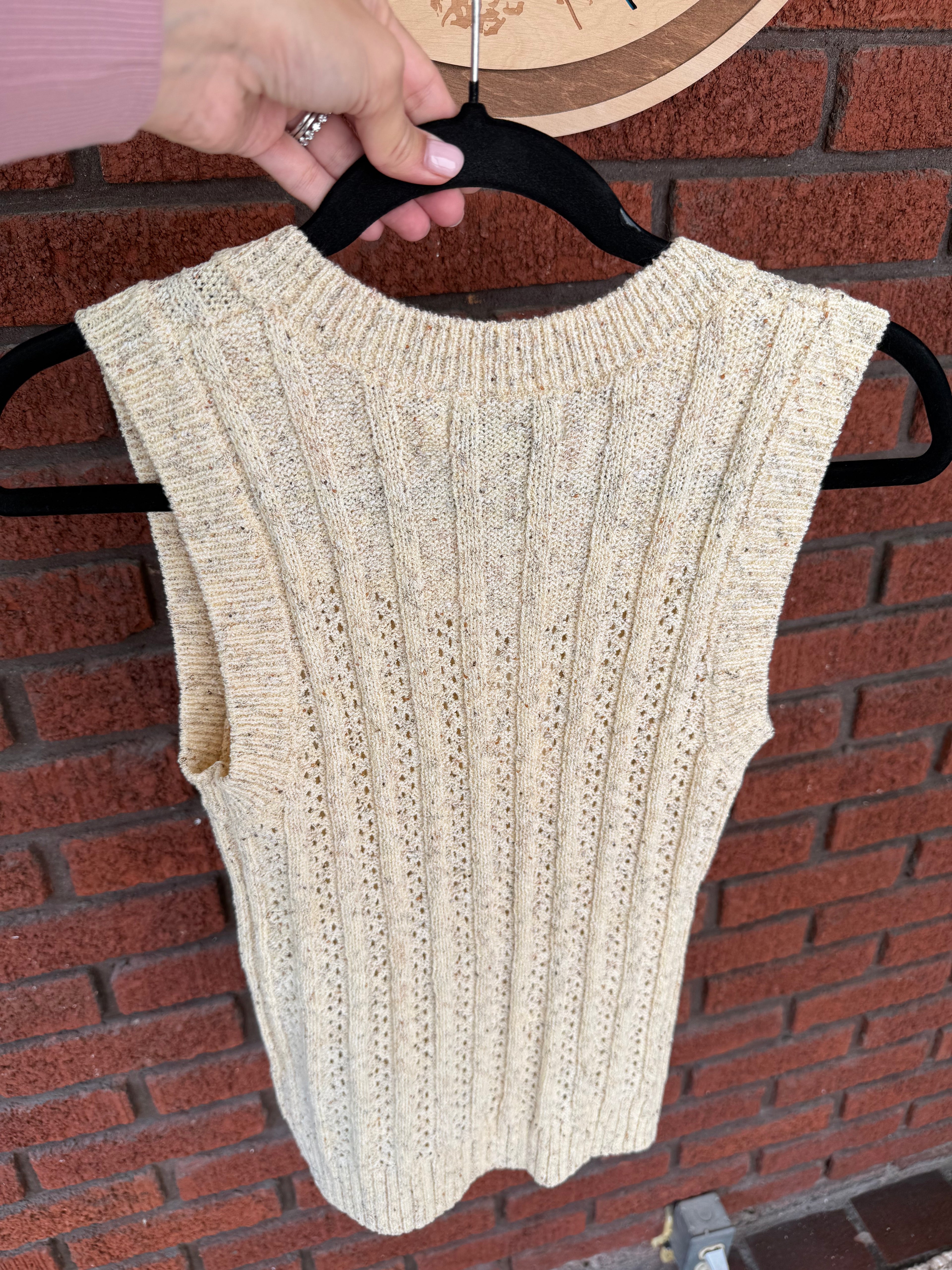 Montana Open Knit Sweater Vest