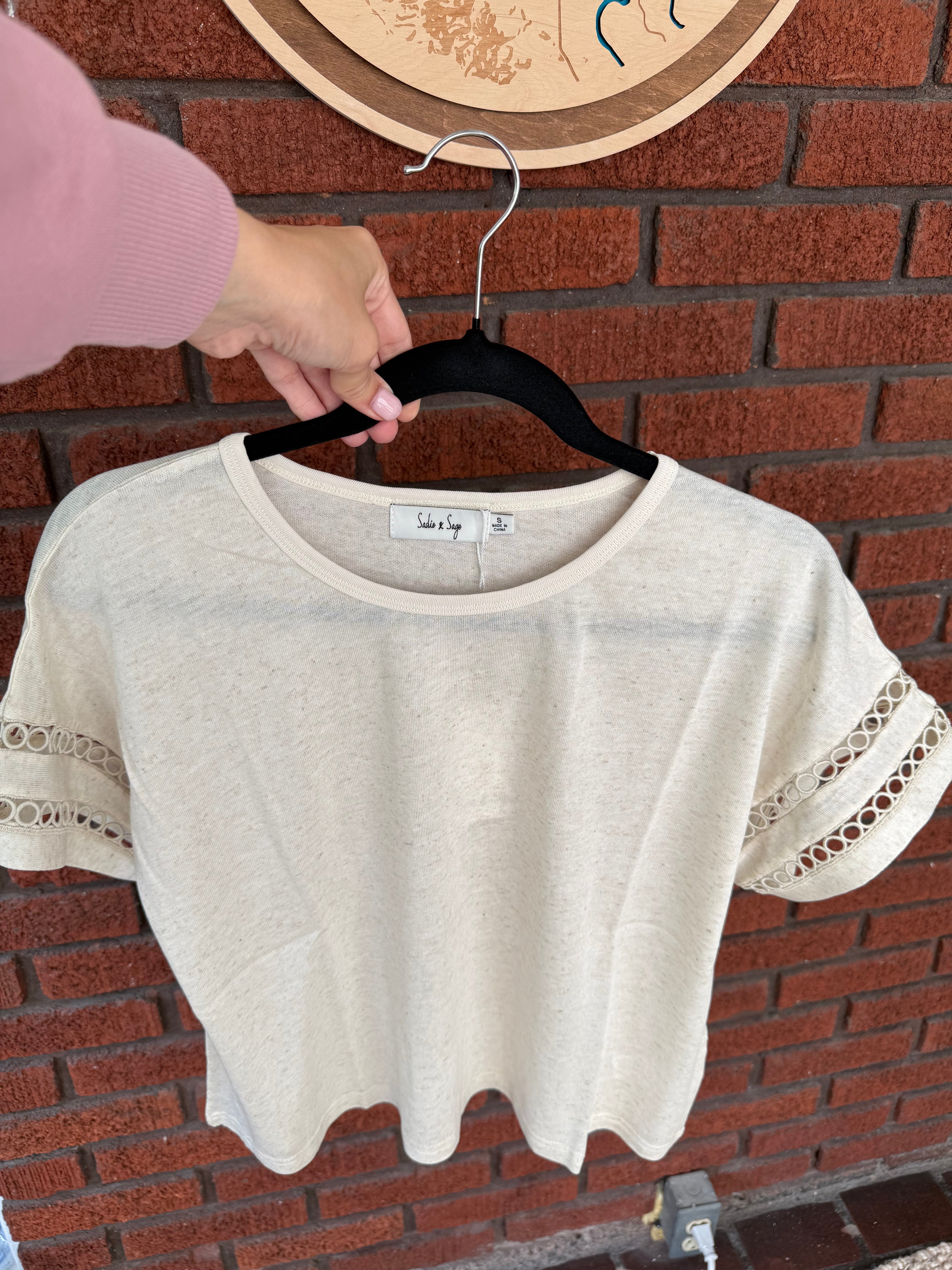 Sonora Sleeve Trim Tee