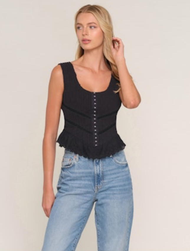 Christine Corset Woven Blouse