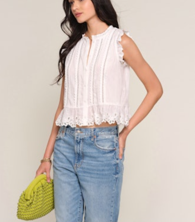 Dia Woven Button Front Blouse