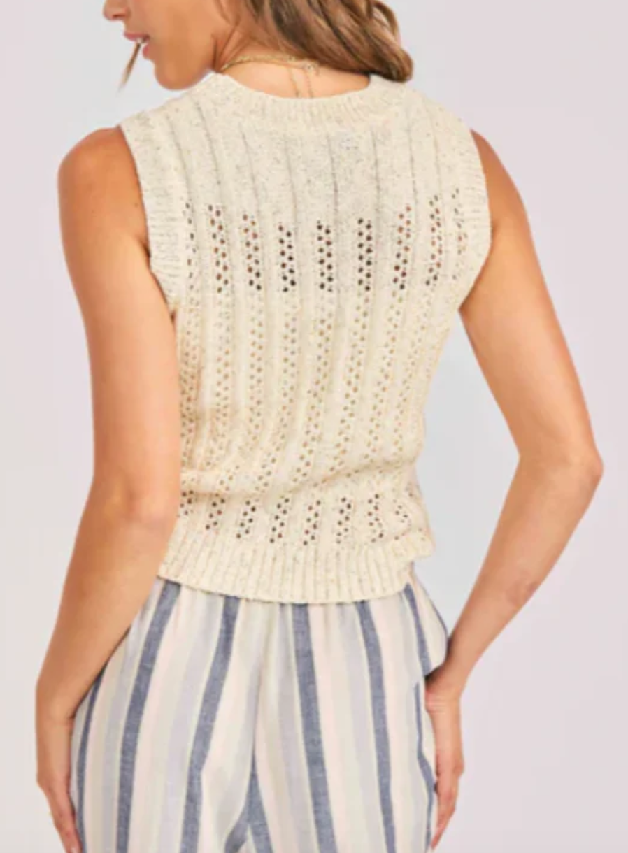 Montana Open Knit Sweater Vest